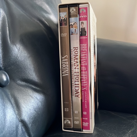 The Audrey Hepburn 3 DVD collection Sabrina Breakfast at Tiffany’s Roman Holiday - Picture 3 of 9